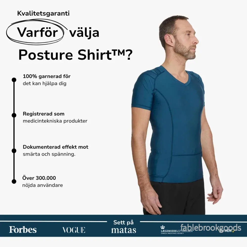 Men's Posture Shirt™ - Blå - Bild 3