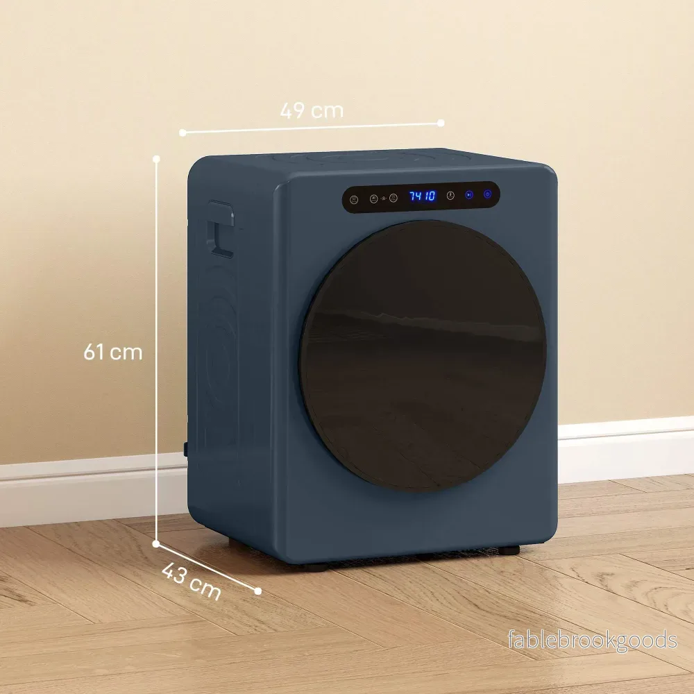 Kompakt 5 kg frontmatad torktumlare med rostfri trumma, 1000 W - Bild 3