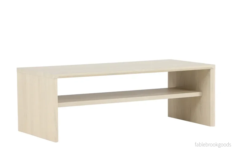 Telemarket Soffbord 110 × 50 Vitputsad – Modernt Skandinaviskt Soffbord | Venture Home - Bild 3