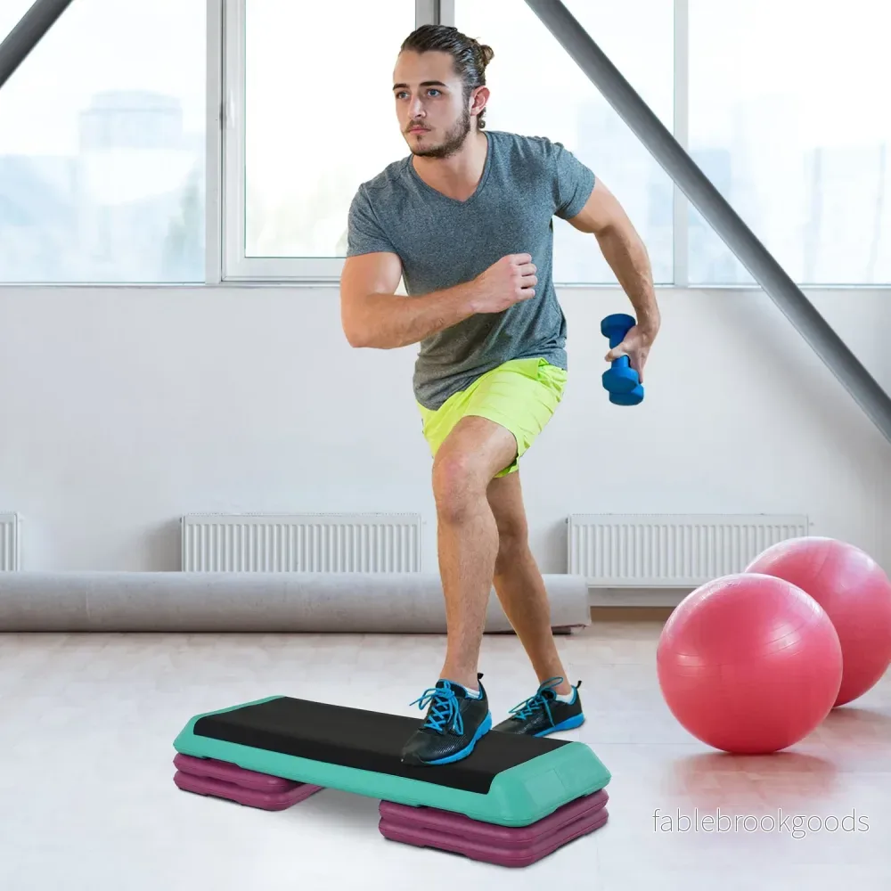 Justerbar Aerobic Stepper, Anti-Slip yta, 3 höjder - Bild 2