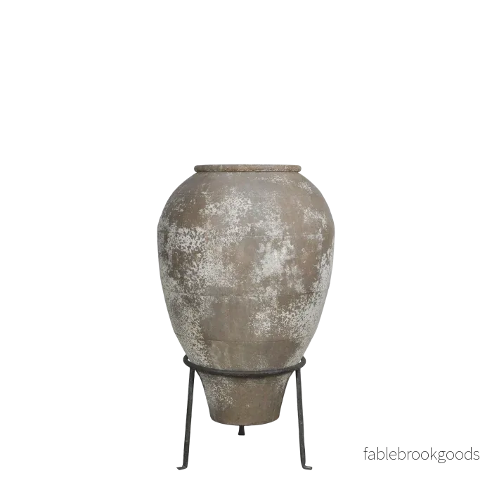 Urna XXL på stativ beige 85cm