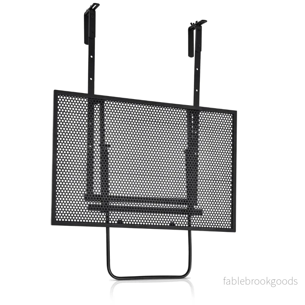 Hängande – järnhylla med nivå justerbar höjd – 5 60,5 x 48 x 61,5-82,5 cm – Svart - Bild 3