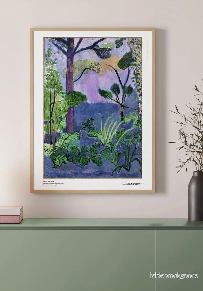 Poster, Henri Matisse, Marockanskt landskap (Akantus) - Bild 2