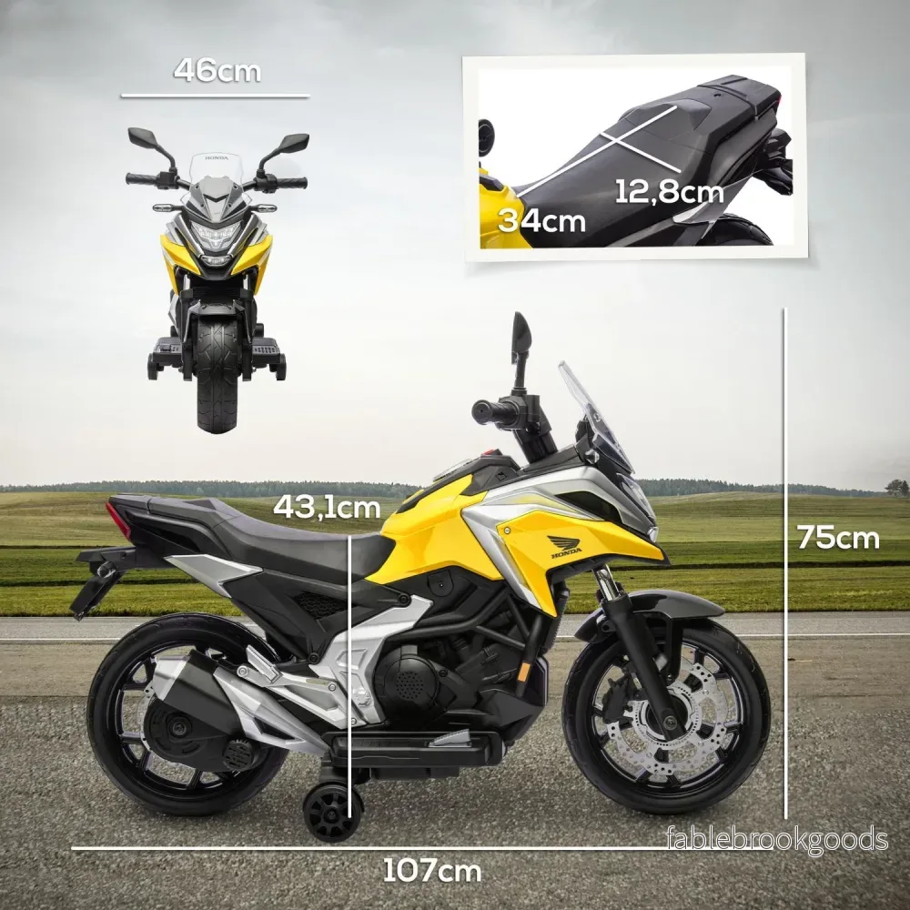 Elmotorcykel för barn med träningshjul, 3 km/h hastighet - Bild 3