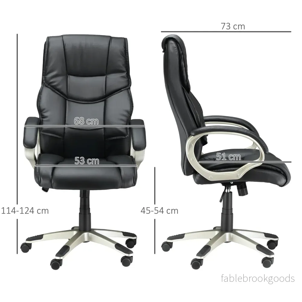 Ergonomisk kontorsstol med högt ryggstöd, vippfunktion - Bild 3