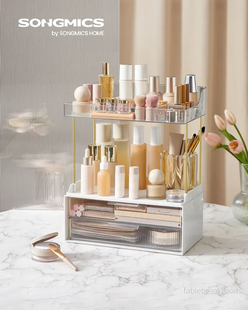 MakeUp Organizer – 4 nivåer – Transparent - Bild 2