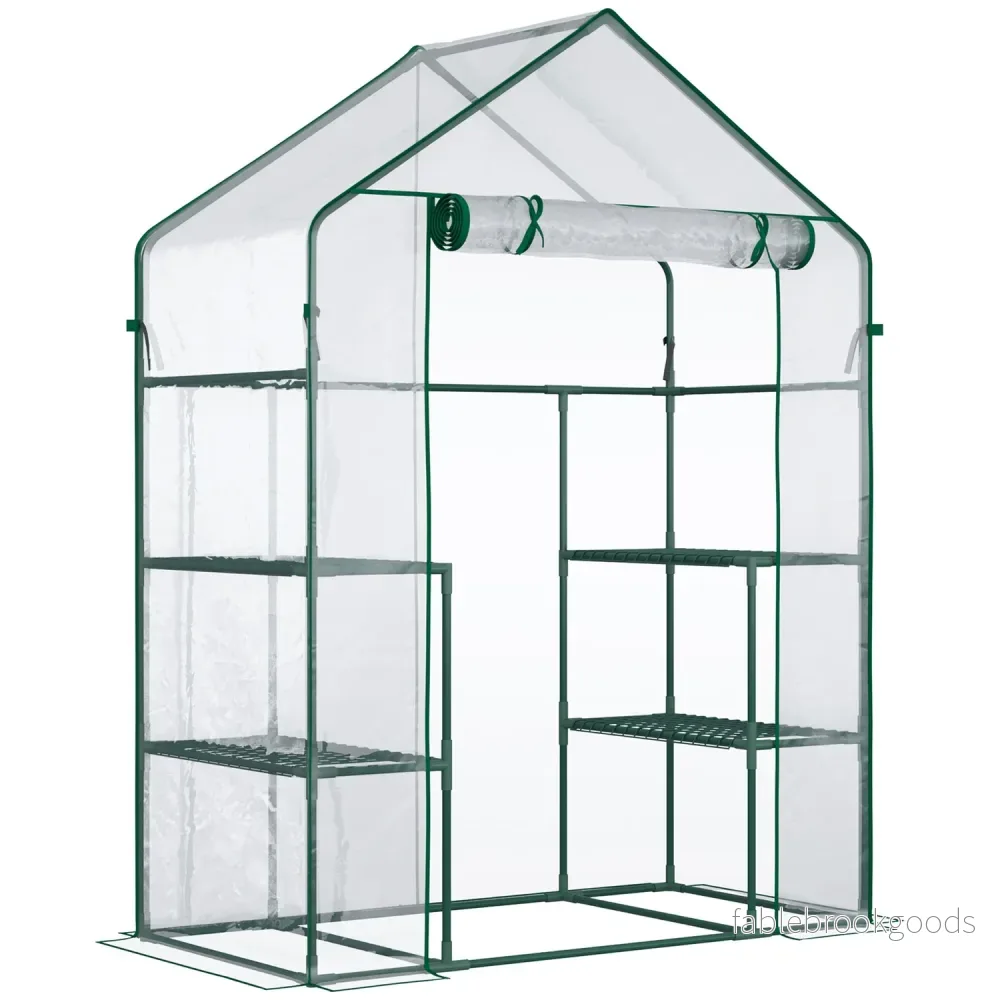 Walk-In tomatväxthus, 6 hyllor, 142x73x195cm Walk-In tomatväxthus, 6 hyllor, 142x73x195cm