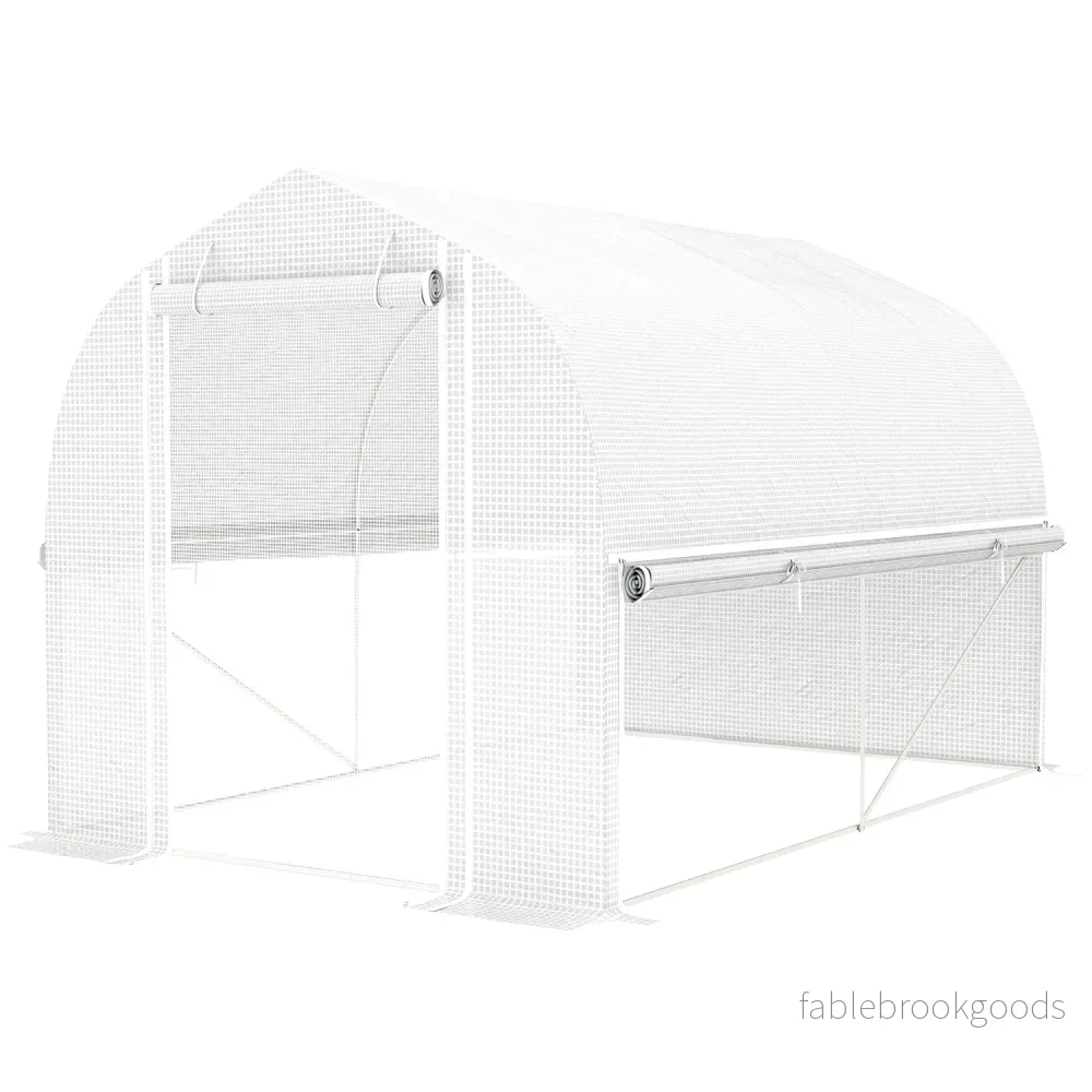 Stort filmväxthus, 3x2x2m, UV-beständigt, upprullbara sidor