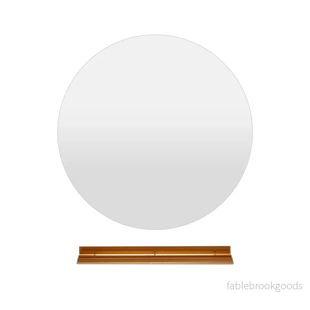 Rund – Badrumsspegel med Belysning och Touch Switch Minnesfunktion Väggspegel – Ø 60 cm – Silver