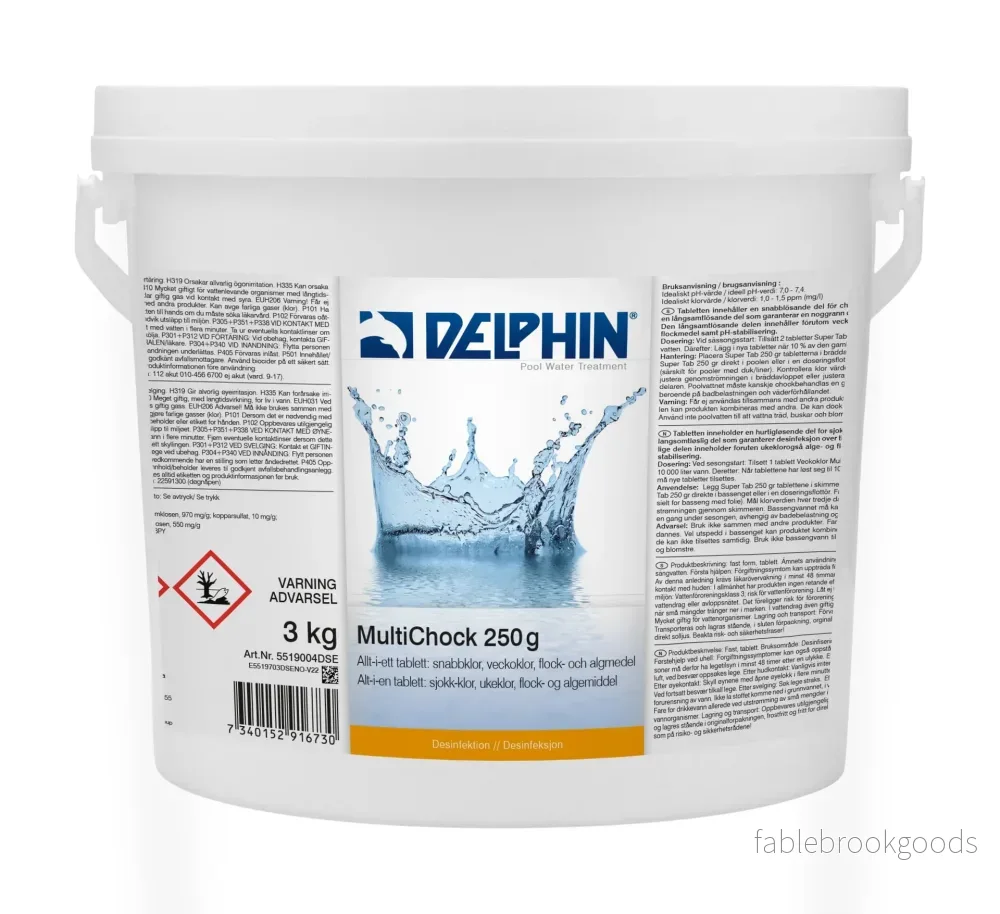 Poolkemi DELPHIN MultiChock 250g 3 kg Poolkemi DELPHIN MultiChock 250g 3 kg