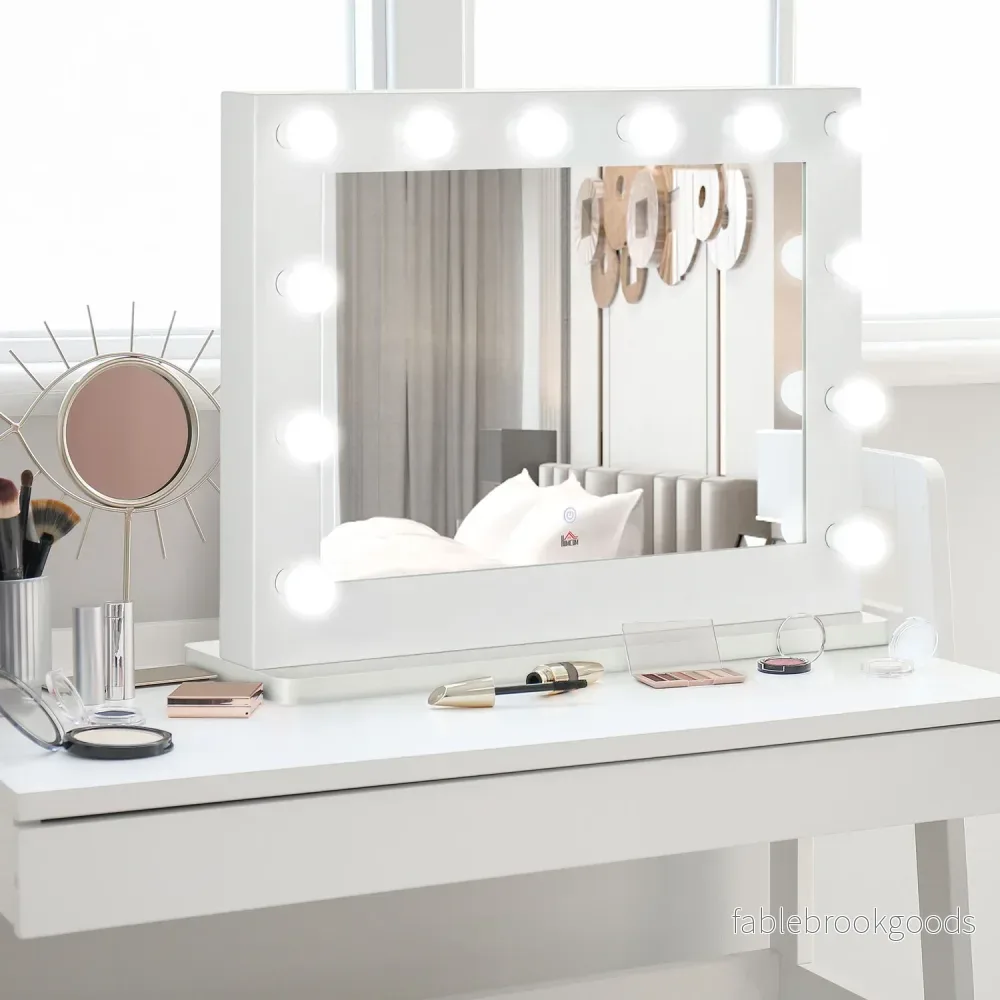 Hollywood Mirror, Dimbara LED-lampor, Touch Switch, 80x60 cm - Bild 2