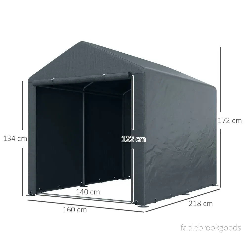 Utomhusförvaringstält med UV-skydd, vattentätt garage - Bild 3