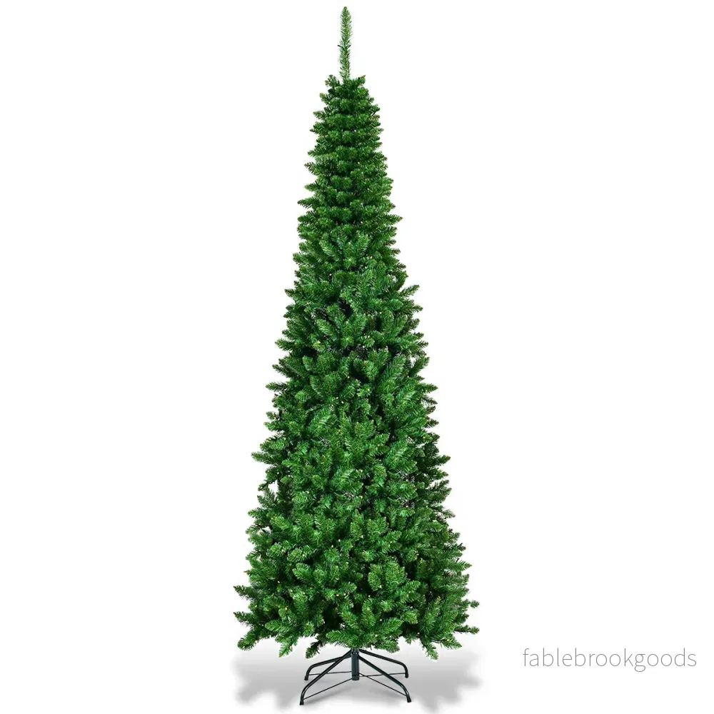 Julgran – Högkvalitets PVC nålar Pennformad – 225 cm – Grön - Bild 2