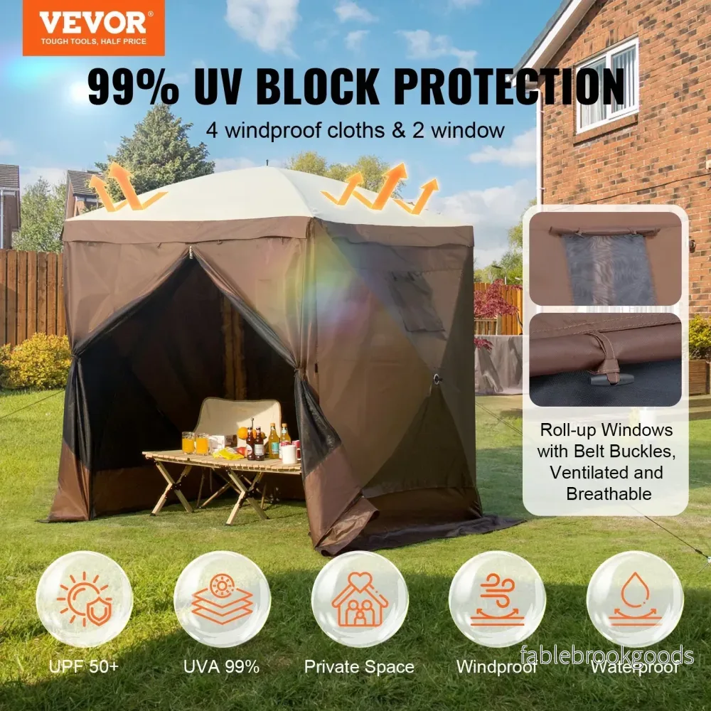 Pop-Up Camping Paviljong med Myggnät 2x2m - Bild 2