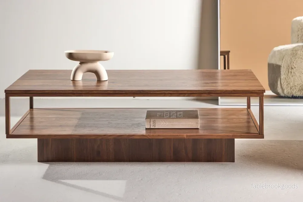 Maglehem Soffbord 130 × 60 Valnöt – Modernt Skandinaviskt Soffbord | Venture Home Maglehem Soffbord 130 × 60 Valnöt – Modernt Skandinaviskt Soffbord | Venture Home