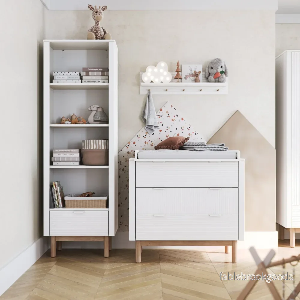 Maria wall shelf, knob rack White color - Bild 2