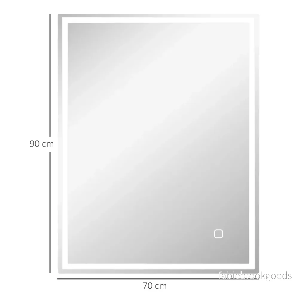 LED Badrumsspegel, 90x70 cm, immafri, Touch Switch - Bild 3