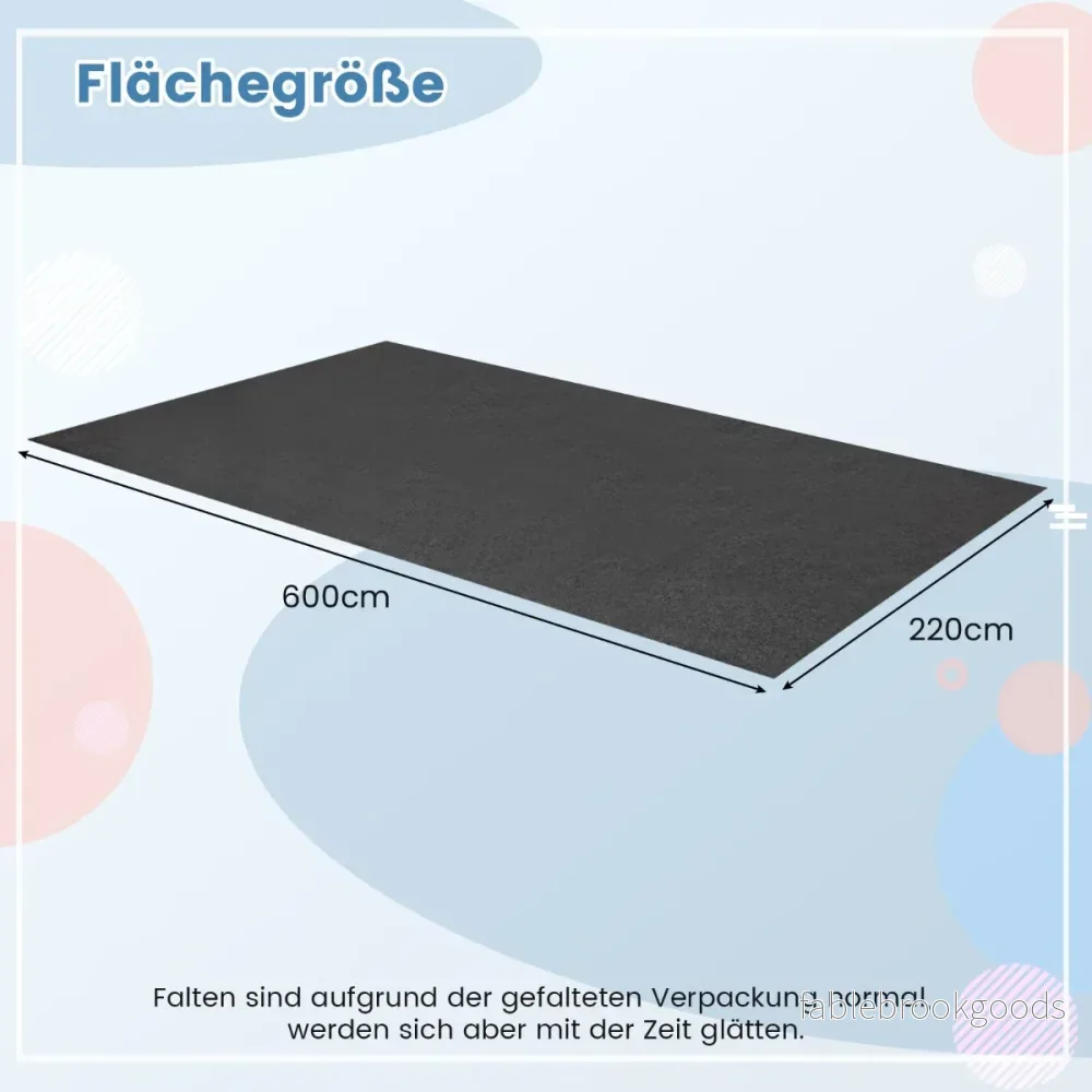 Garage – golvmatta bil oljesamlingsmatta oljematta halkfri och vattentät – 600 x 220 cm – Grå - Bild 2