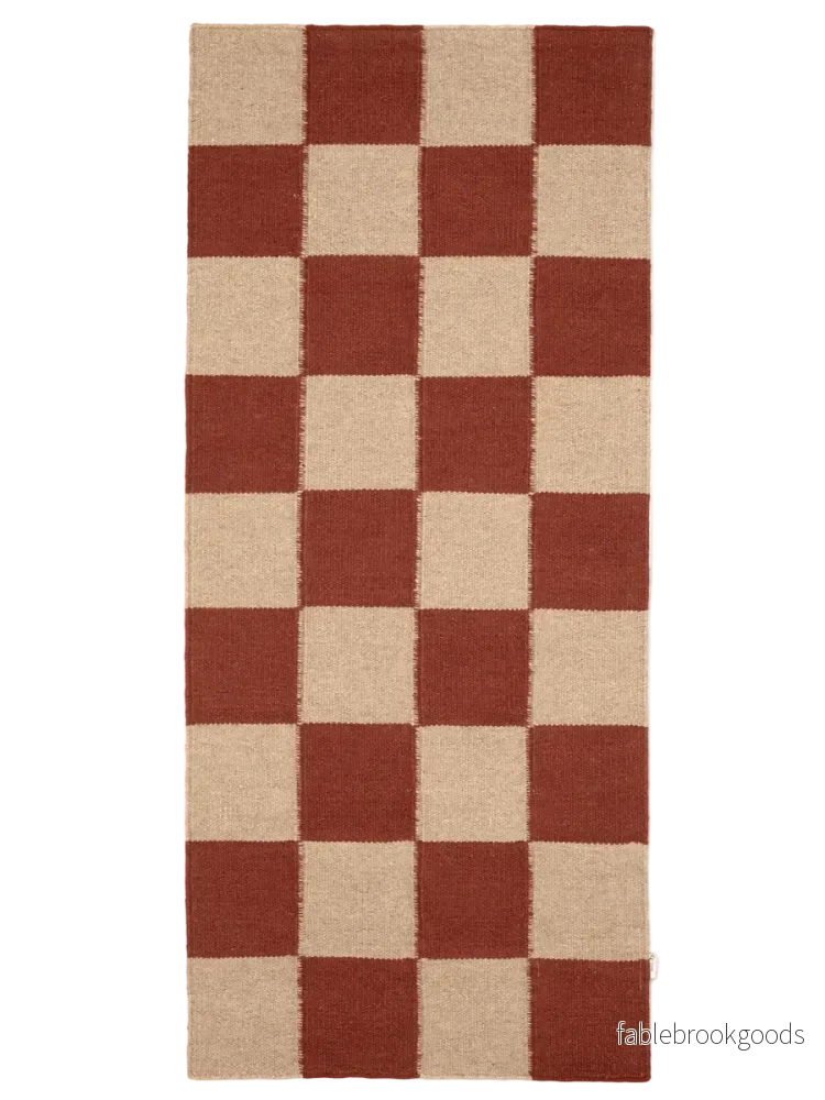 Gångmatta Square Terracotta/Natur Gångmatta Square Terracotta/Natur