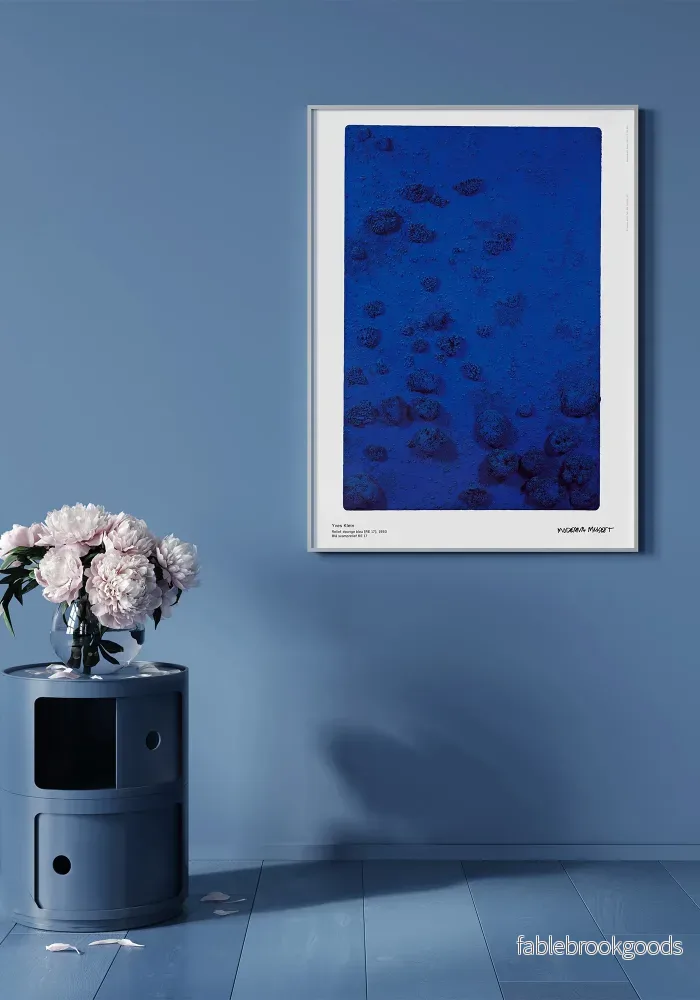 Poster, Yves Klein, Blå svamrelief RE 17, 1960 - Bild 2