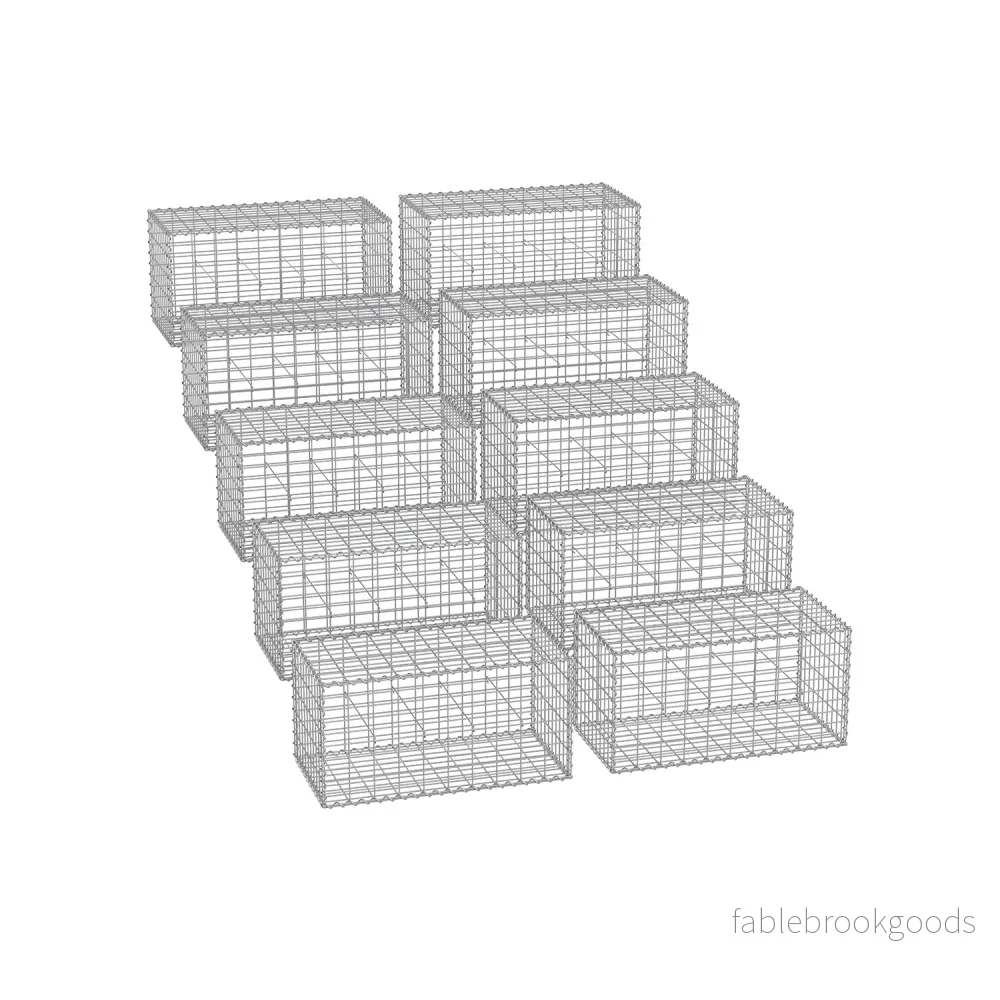 Trådkorgar – för stenar – set om 10 – silver Trådkorgar – för stenar – set om 10 – silver