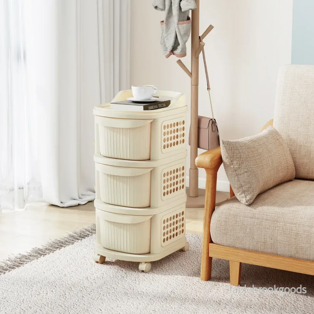 Små – Nischskåp på Rullar Nischregal med och Pegboard Nischvagn – 3 – Vit - Bild 3