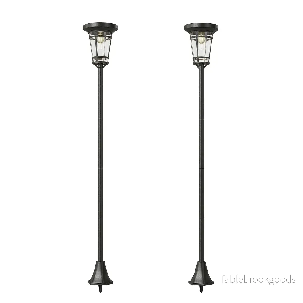 Justerbar solcellslampa för trädgården, 2 lägen, IP44, 180 cm