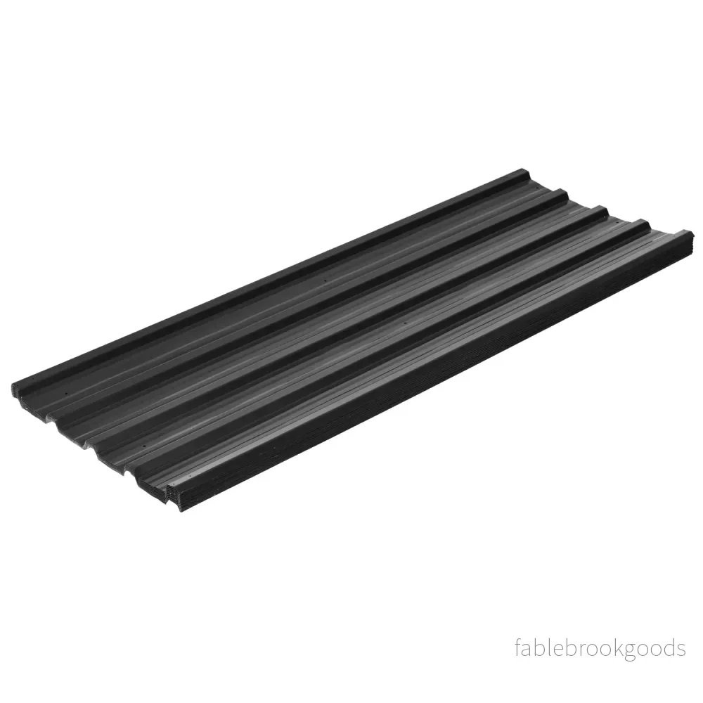 Trapetsformade galvaniserade takpaneler, 129x45 cm, 7 m², väderbeständig