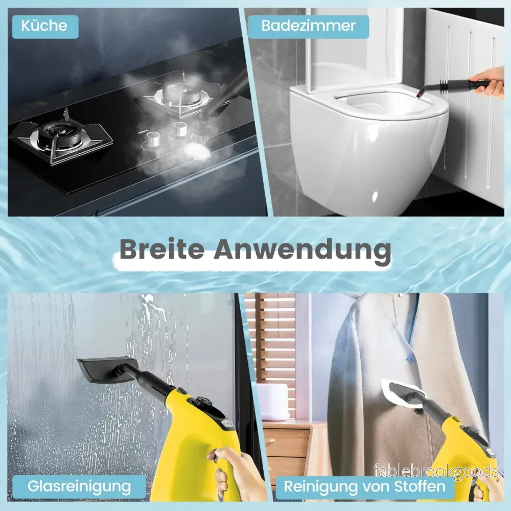 1500W – ångtvätt med tanktemperatur upp till ℃ handhållen – 400 ML 125 – Gul