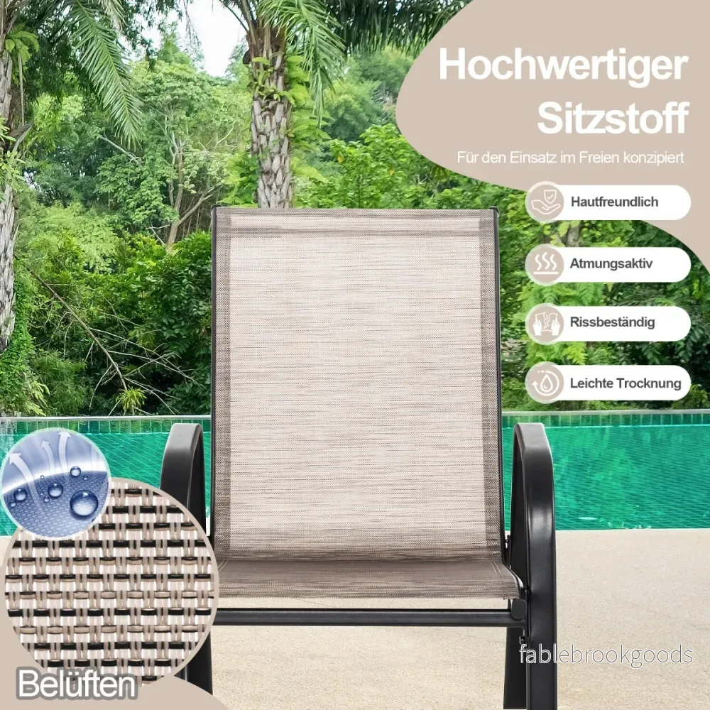 Set – med gungstolar ventilerande tygsits Ergonomisk gunga + – 2 – Brun - Bild 3