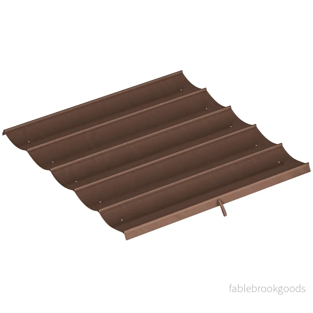 Utdragbar pergolatak 3x3m, väderbeständig, kaffe