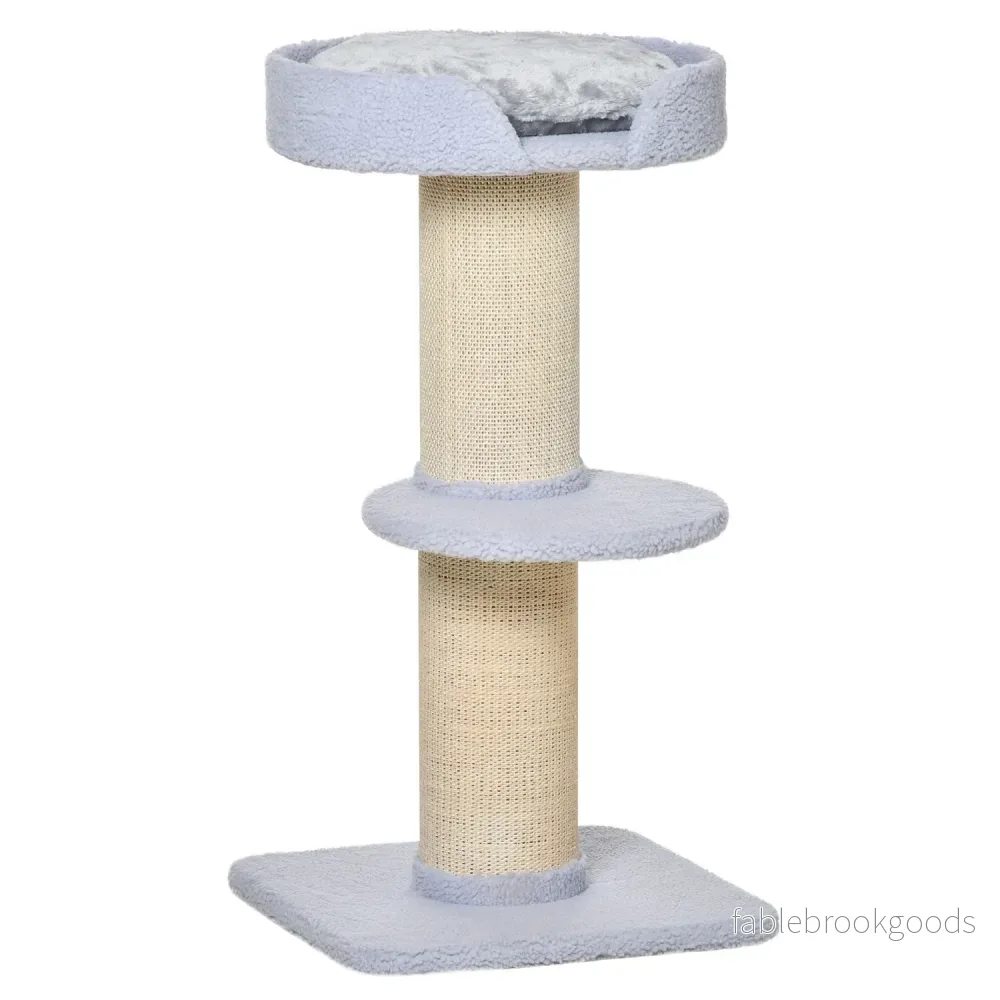 Ljusblå Sisal Cat Play Tree, 91cm, 30kg Kapacitet