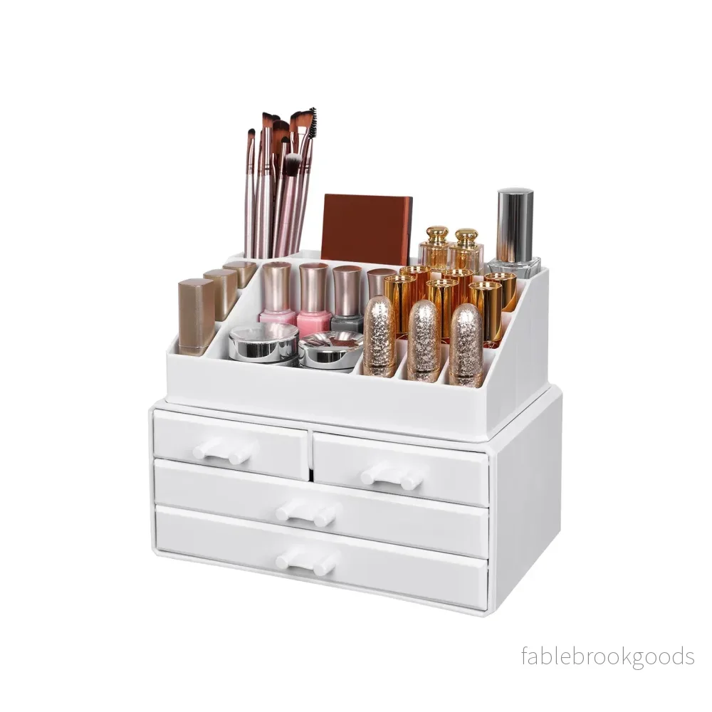 Makeup organizer – vattentät och funktionell – vit - Bild 2