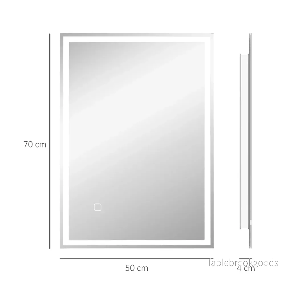 LED Badrumsspegel, 80x60cm, immafri, Touch Switch - Bild 3