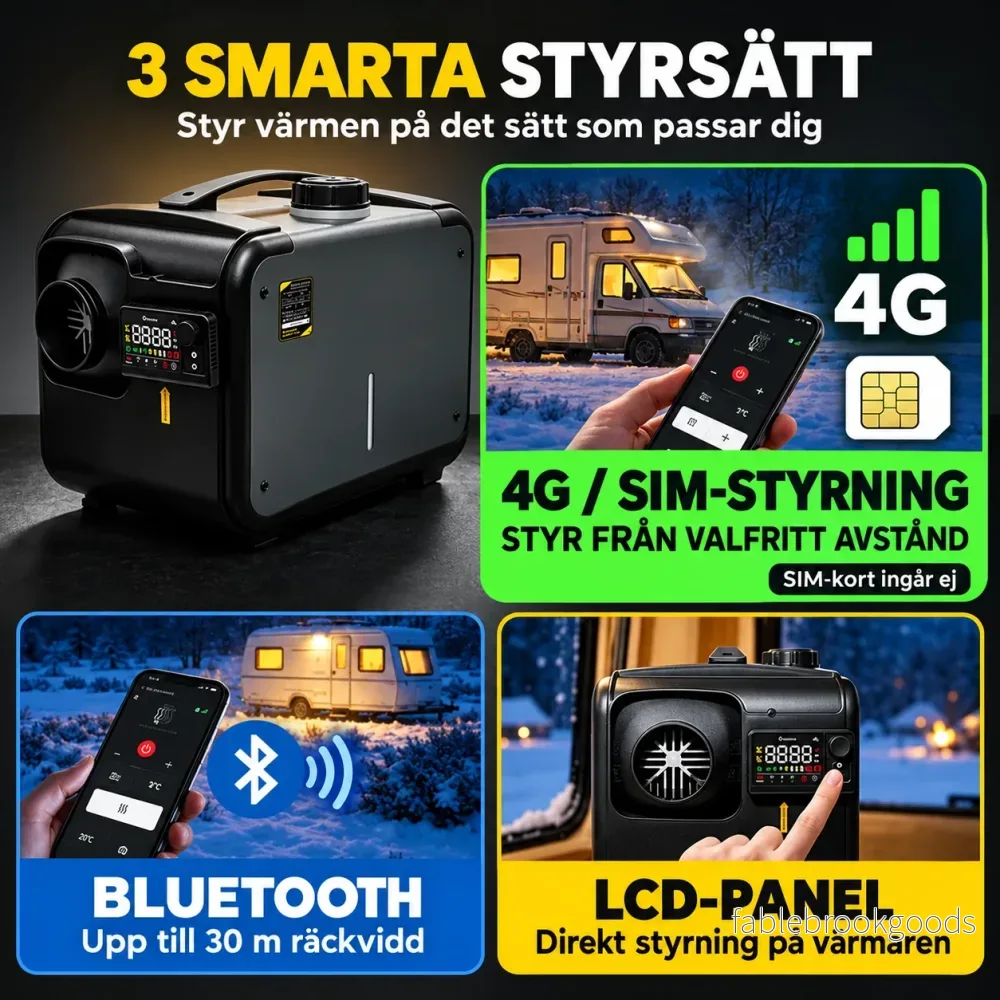 Dieselvärmare 8 kW 4G SIM-kortsstyrning - Bild 2