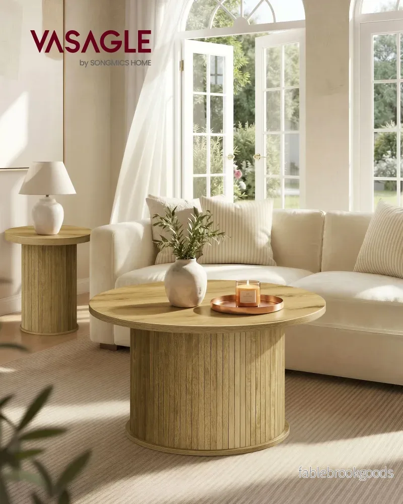 Salontafel - Rond - Naturelbruin - 80 cm d, 45 cm H - Bild 2