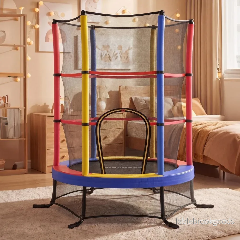Kindertrampoline - 174 cm - Veiligheidsnet - Randbescherming - Meerkleurig - Bild 3