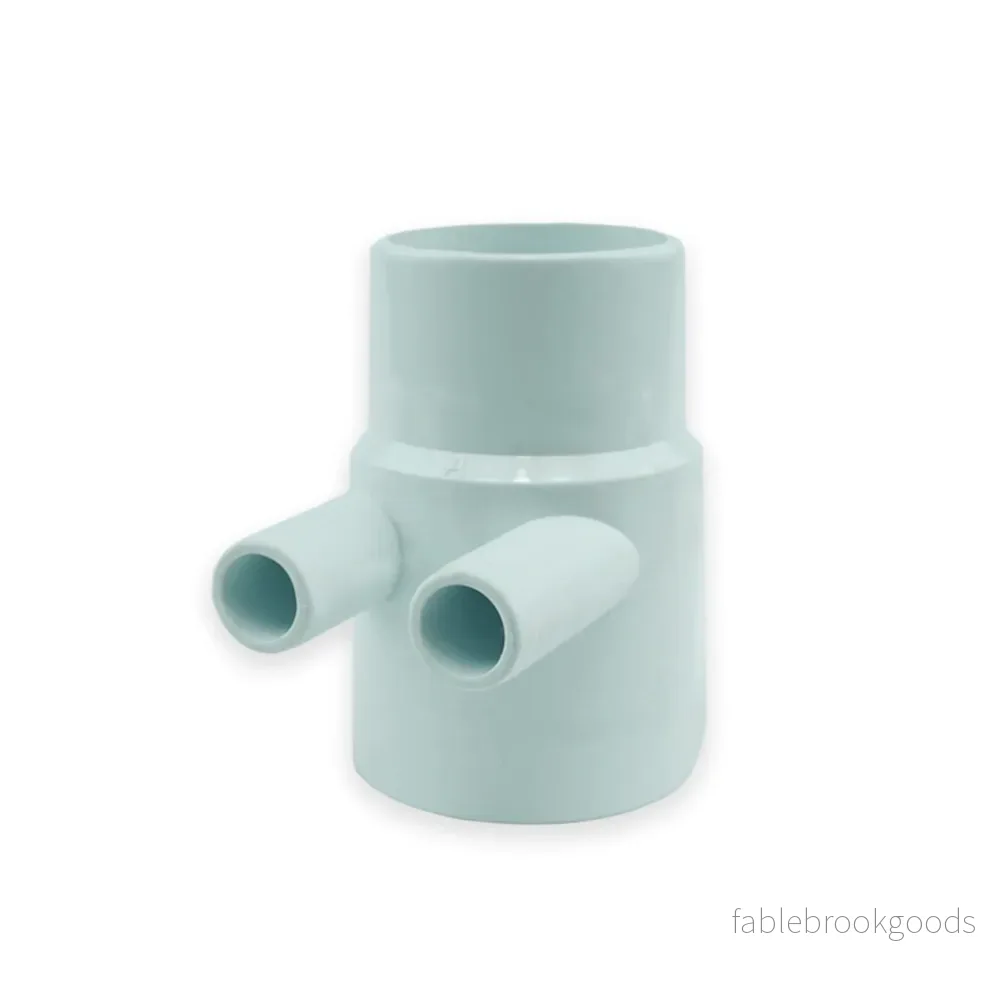 2-Portfördelare för Slang 50 mm PVC
