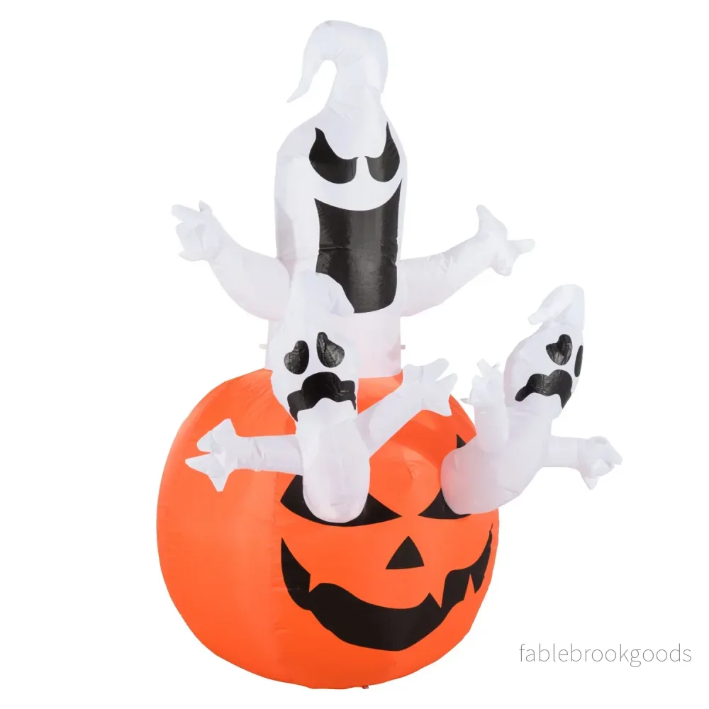 Uppblåsbar Halloween Ghost Dekoration med LED, 120×180 cm Uppblåsbar Halloween Ghost Dekoration med LED, 120×180 cm
