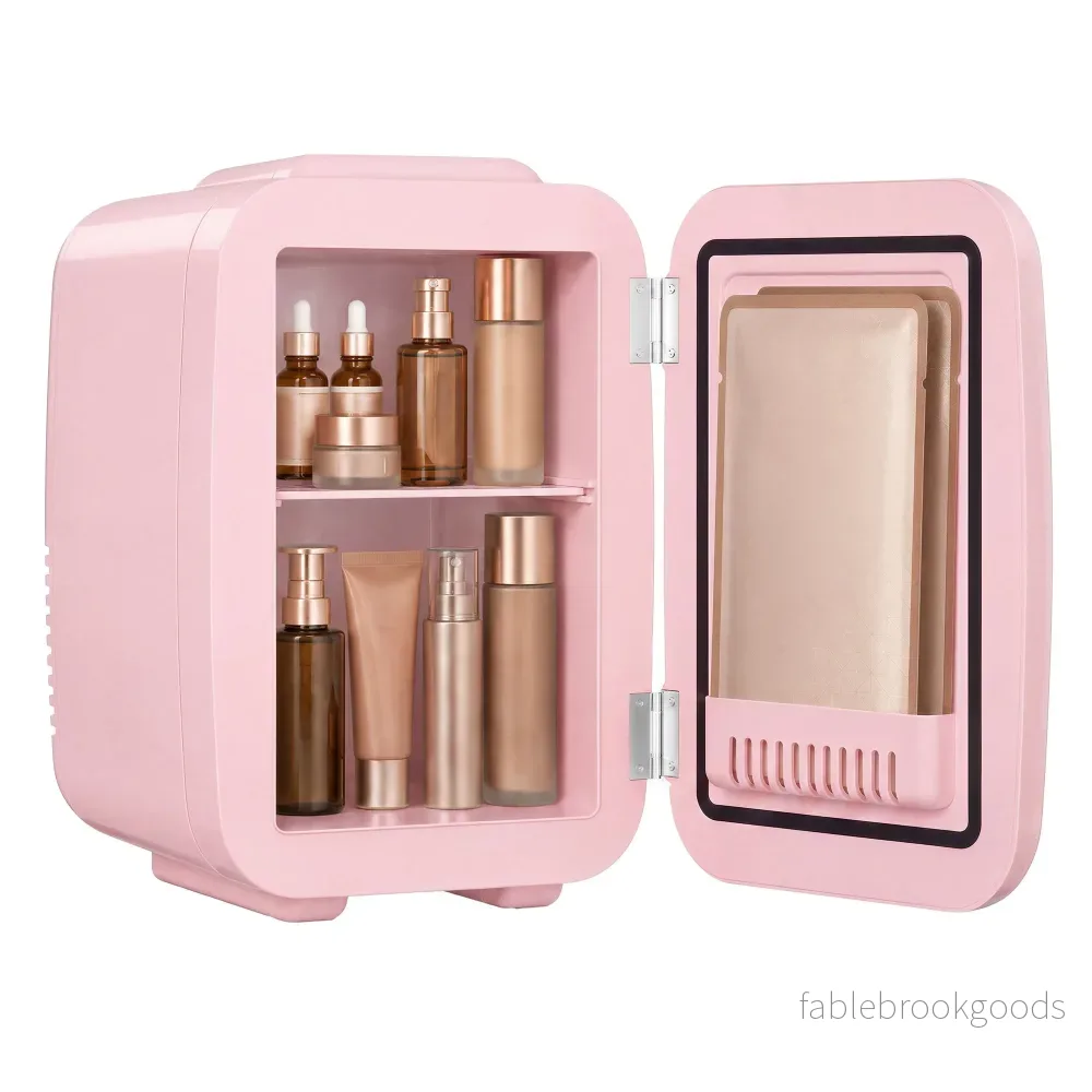 Mini-koelkast - Draagbaar met Koel- en Verwarmfunctie - 12V/230V - 4 L - Roze - 28 x 20,5 x 29,5 cm - Bild 2