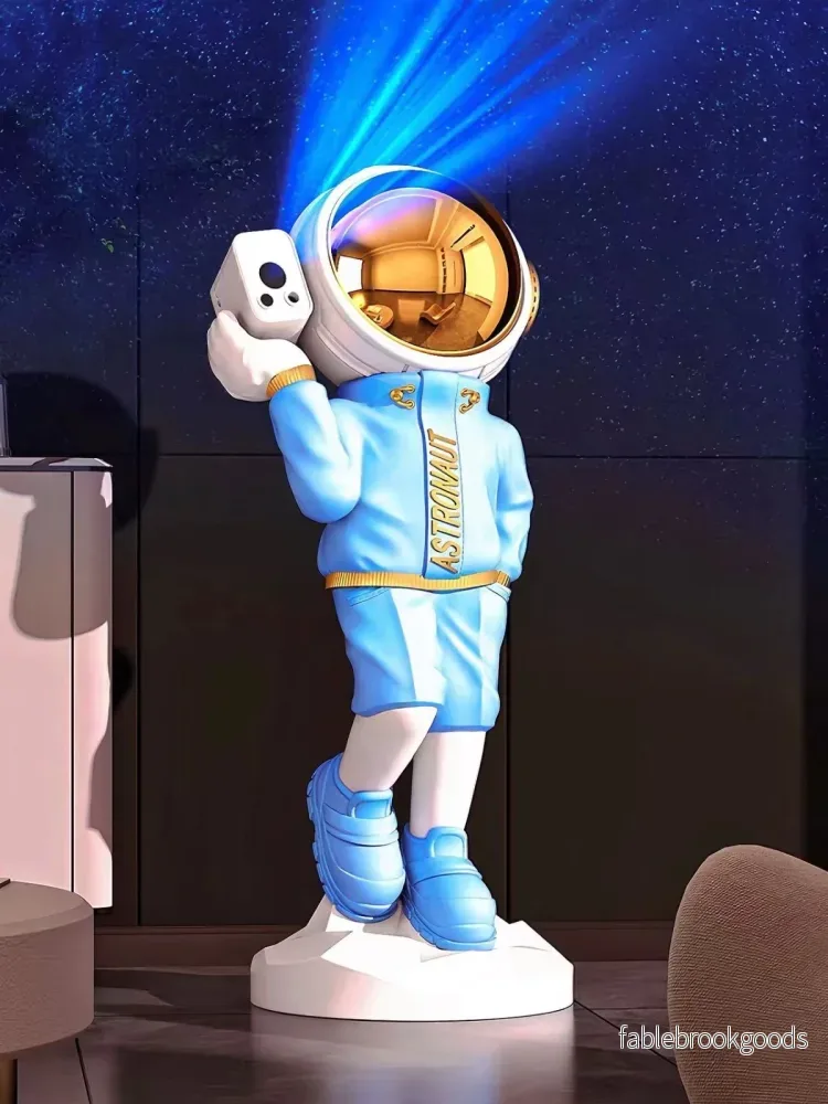 Astronaut Figurine with Projector Lamp
