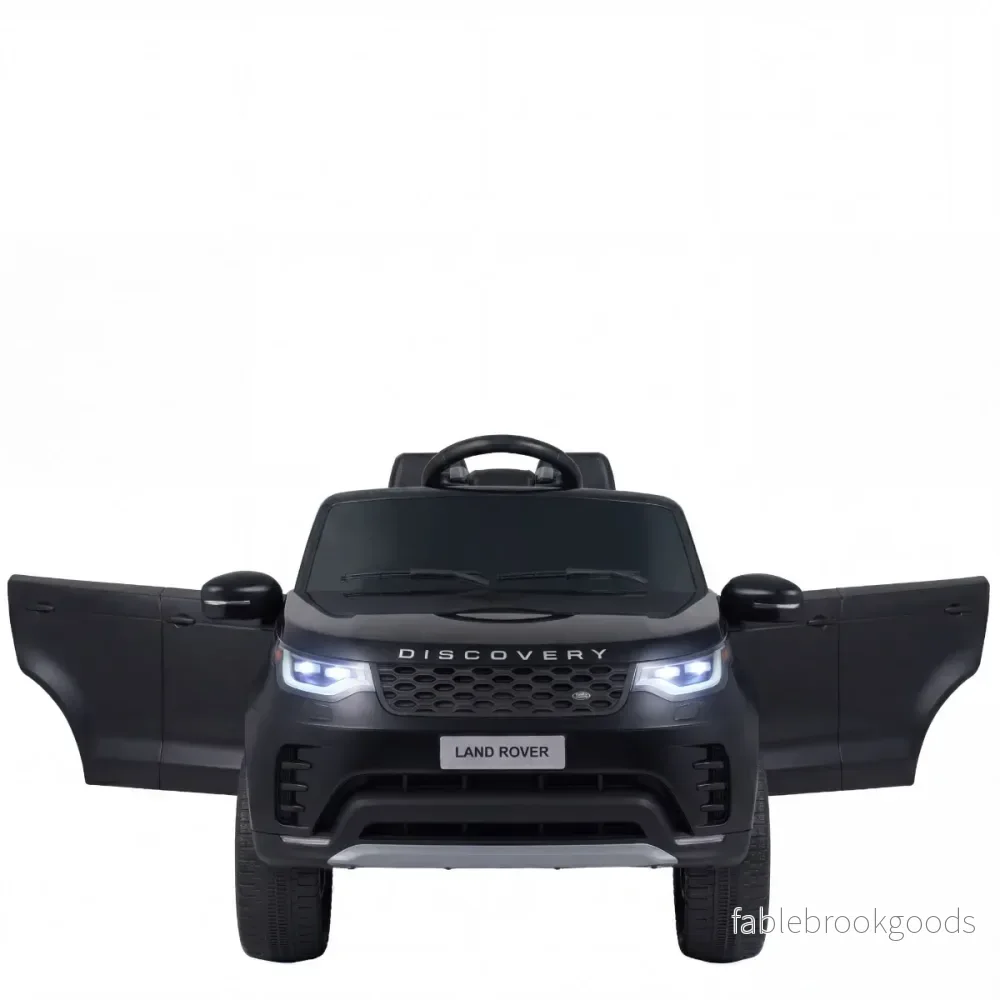 12V – Land Rover Barn Elbil Fjäderdrift LED Musik Trådlöst från år – 3 – Svart