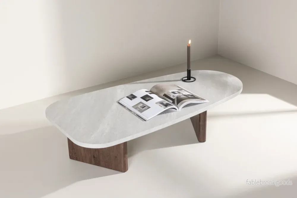 Grönvik Soffbord 130×65 cm Ljusgrå – Modernt Ovalt Soffbord | Venture Home Grönvik Soffbord 130×65 cm Ljusgrå – Modernt Ovalt Soffbord | Venture Home