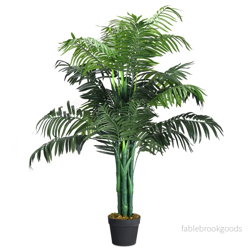 Konstgjord – växt användbar palm träd cm/150 cm – 110 110 cm – Grön - Bild 2