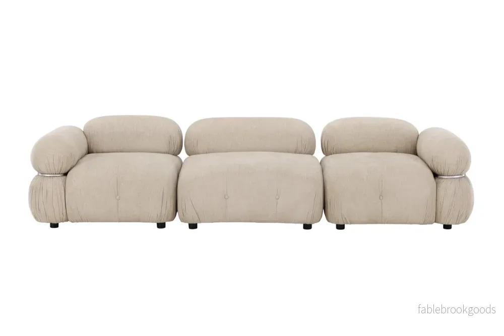 Mika Soffmodul Beige 3-sits | Venture Home - Bild 2