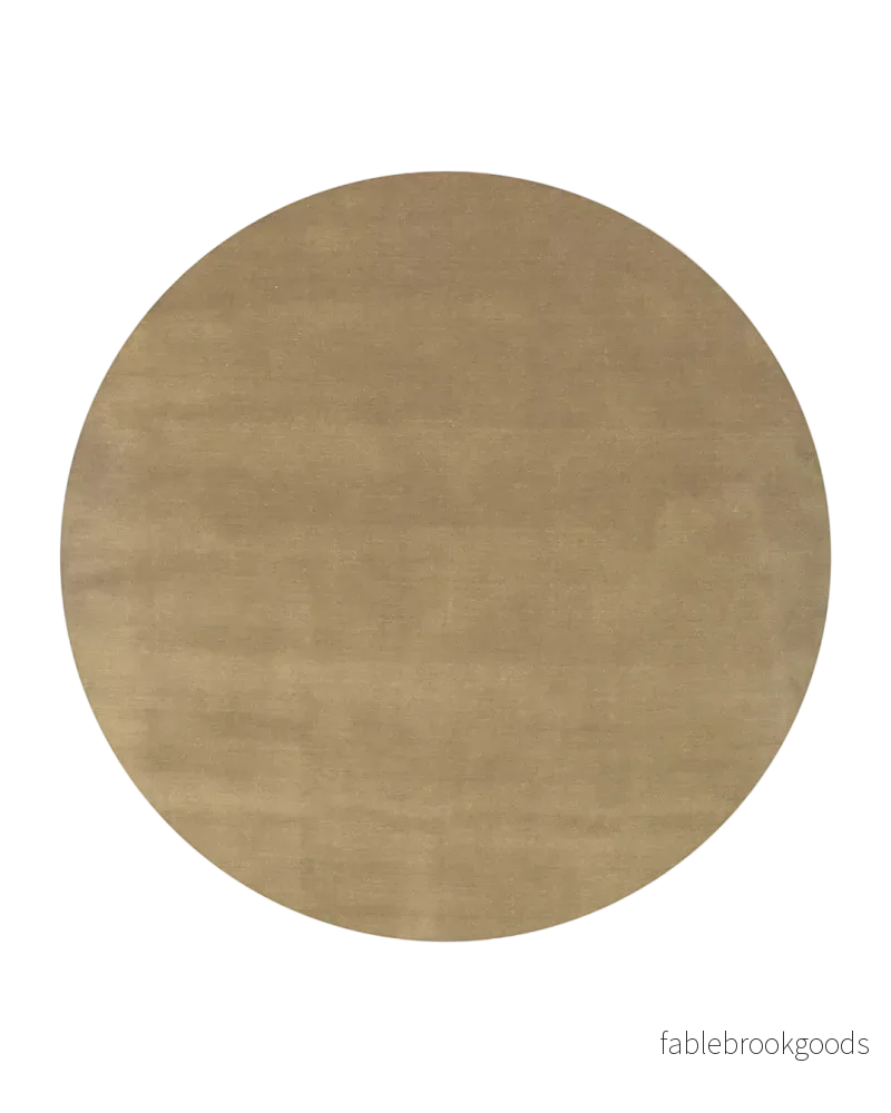 Måttanpassad Matta Solid Wheat Rund