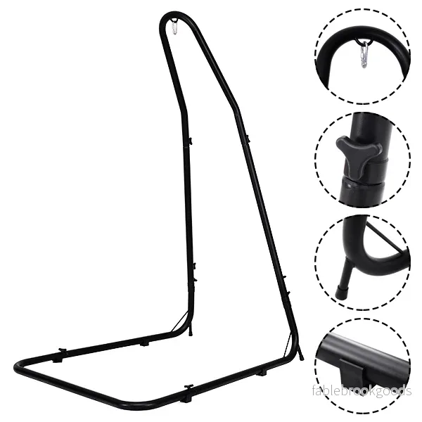 Hängstolsram – hängande sitsstativ metall – Svart - Bild 3