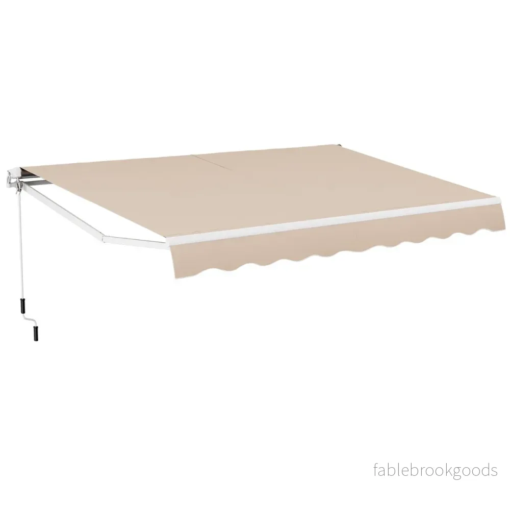 Markis – med vev balkong solskydd – 400 x 250 cm – Beige - Bild 2