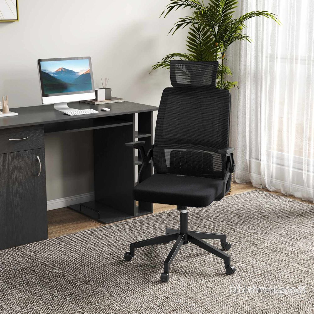 Ergonomisk kontorsstol med justerbart nackstöd och armstöd - Bild 2