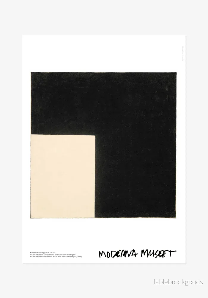 Poster, Kazimir Malevitj, Svart och vit. Suprematistisk komposition Poster, Kazimir Malevitj, Svart och vit. Suprematistisk komposition